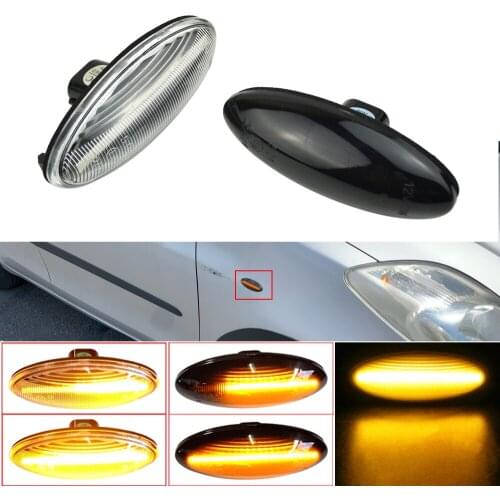 2 pieces For Toyota Yaris MK2 COROLLA Auris Mk1 E15 RAV4 Mk3 Dynamic Led Turn Signal Side Marker Lights Sequential Blinker Lamps