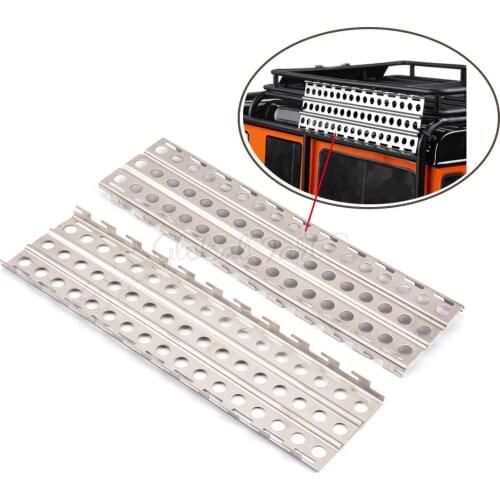2PCS Stainless Steel Sand Ladders Board for Axial SCX10 TRX-4 RC4WD D90 1/10 RC Crawler Car