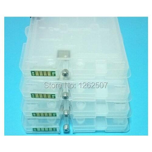 4Colors/Set Empty inkjet cartridge with chip for Ricoh e7700 printers