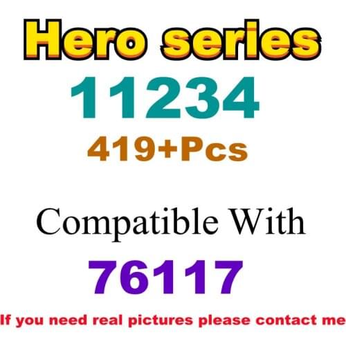 419Pcs 11234 Building Block Toy Hero Series 76117 Assembled Building Blocks Childrens Toy Gifts