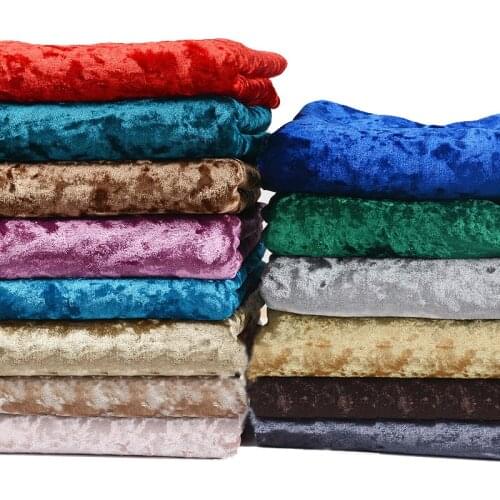 50*160cm Gold Diamond Velvet Fabric Stretch Ice Velvet Fabric for Clothes Sofas Bags DIY Craft Handmade