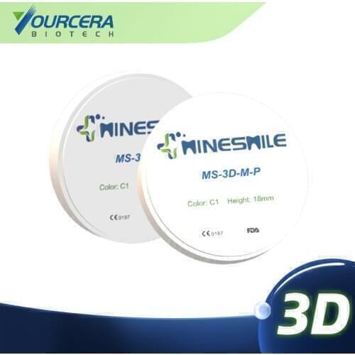 A1 98mm 12-25 dental cad cam 3d zirconia material zirconia block