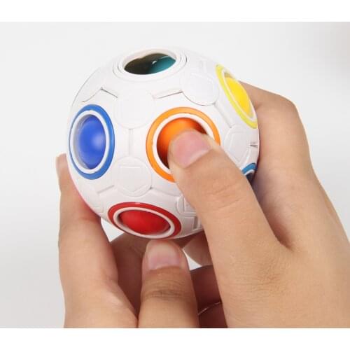 Antistress Cube Rainbow Ball Puzzles Football Magic Cube Educational Learning Toys for Children Adult Kids Stress Reliever Toys