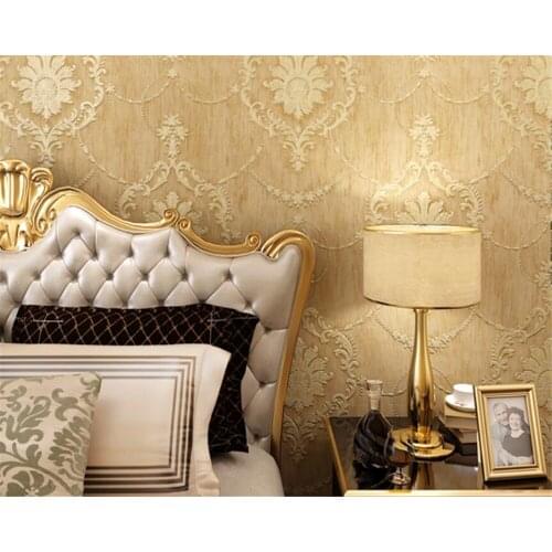 Beibehang European living room sofa 3d embossed TV background wall paper bedroom embossed papel de parede 3D wallpaper mural