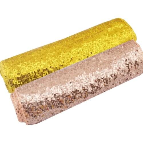 Sequin Table Runners Shiny Embroider Tablecloth Gold/Silver Table Runner For Wedding Christmas Birthday Baby Shower Party Decors