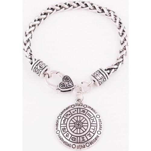 Unisex Bracelet Bangle ZODIAC Sigils And Special Rune Religions Amulet Talisman Zinc Alloy Fashion Jewelry Dropshipping