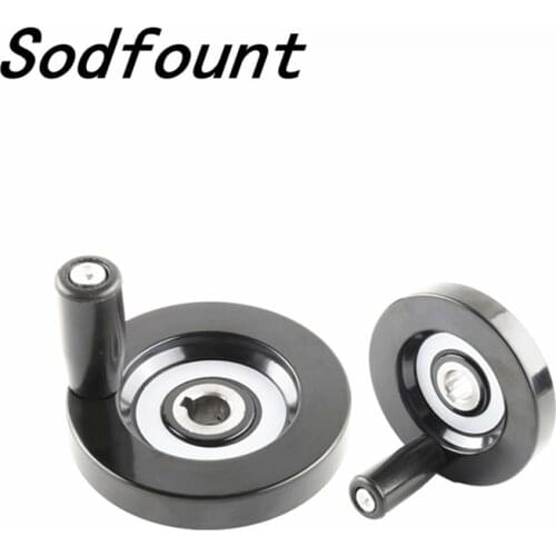 1pcs Black Milling Machine Lathe CNC 3D Printer Spoked Hand Wheel bakelite Corrugated handwheel Aperture 8/10/12/14/16/18/20mm