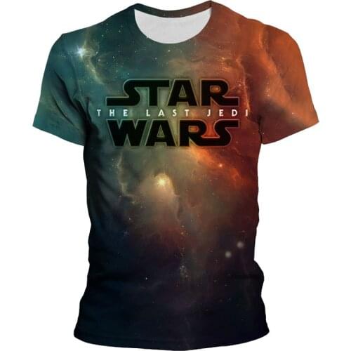 3D Printed New Fashion Man T-shirt Summer Casual Children Short Sleeve Star Wars LOGO Cool Tee Shirt Oversized Shirt For Male