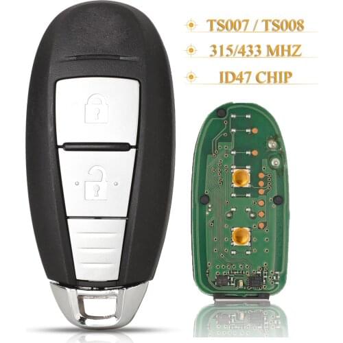 Kutery Original 2 Buttons Smart Remote Key Fob 315/433mhz Id47 Chip For Suzuki 5-cross Sx4 Vitara Swift