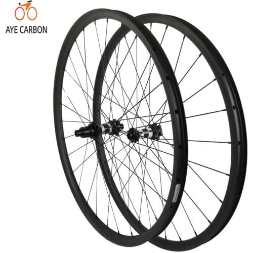 Hot sale 29 inch carbon mountain bike wheels 35mm width MTB wheelset 29er with 350 hubs 12s free body