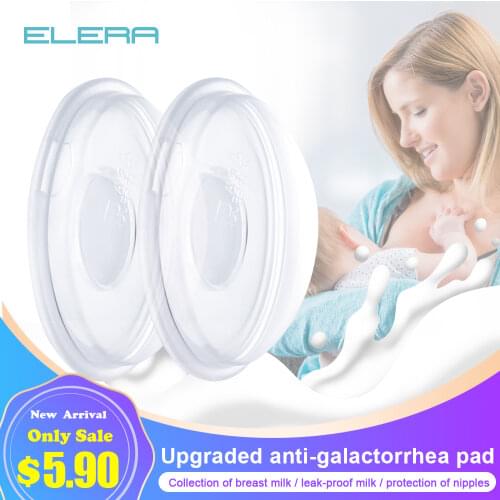 2Pcs Manual Breast Milk Collector Silicone Material Portable Overflow Milk Collector Mothers Reusable Anti-galactorrhea Pad