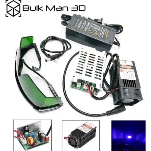 15W laser head 450nm 15000mW 12V High Power TTL Adjustable Focus Blue Laser Module DIY Laser engraver accessories