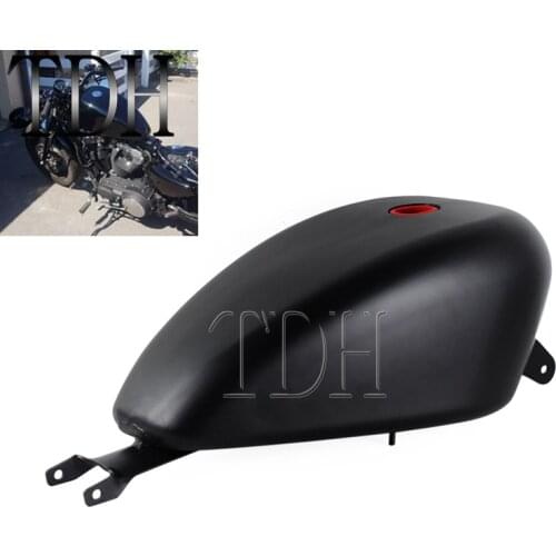Motorcycle Black Gas Oil Tank for Harley Sportster XL1200 XL883 XL 883 1200 2004-2006 3.3 Gal Fuel Tank