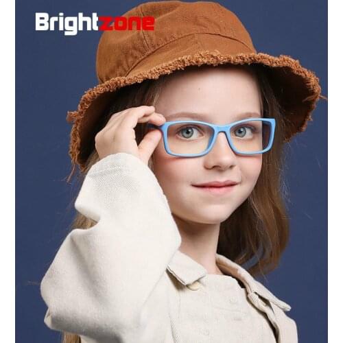Blue ray Light Blocking Glasses For Kids Boys Girls TR90 Square Flexible Frame Anti-Blue Light Anti-Eyestrain Anti-Glare Anti UV