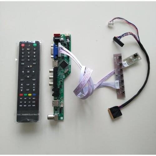 LCD LED TV HDMI-compatible AV USB VGA AUDIO driver card cable Controller Board DIY For LTN156AT27 15.6" 1366X768 monitor
