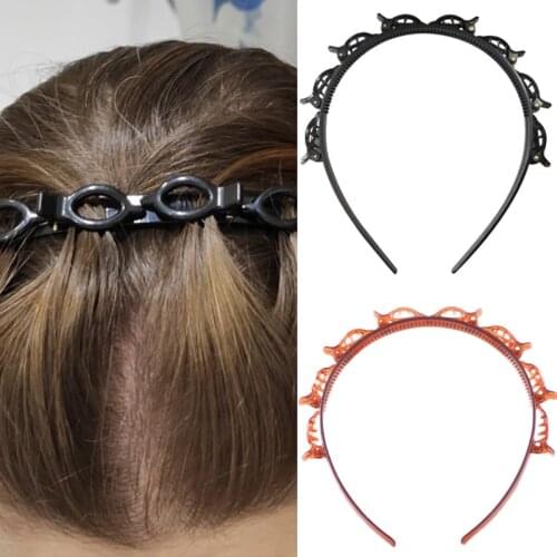 IFMIA Unisex Hairband Headband Men Women Fashion Headwear Sports Hair Band Hoop Metal Hoop Double Hair Hairpin Hair Accessories