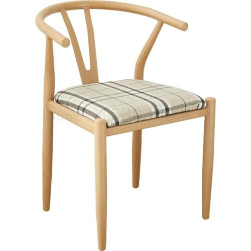 Nordic Dining Table And Chair Combination Wrought Iron Imitation Wood Y-shaped Chair Kennedy Taishi Chair Simple Household New C