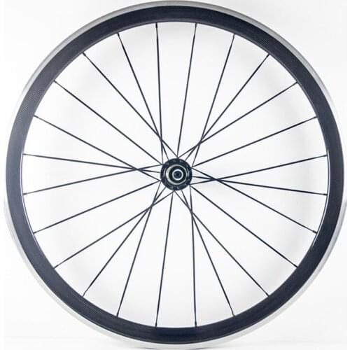 Alloy brake surface 38mm full carbon wheelset clincher with black Novatec 291 hub carbon alumimun alloy surface wheels