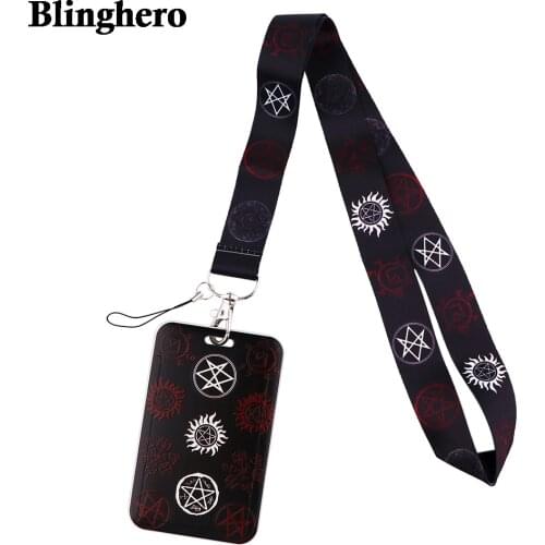 CB531 Supernatural Key Lanyard Car Keychain ID Card Passport Gym Cell Phone Badge Key Ring Holder Jewelry Fans Gifts
