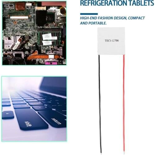 12 V 60 W TEC1-12706 Temperature Power Generation Heatsink Cooler Thermoelectric Peltier Plate Panel Cooling CPU Module