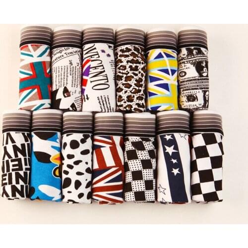 Man Underwear Boxer Cotton Milk Fiber Underpants Mid-Risde Cute Fashion Underpanties Pants Sexy Boxers 3PCS Free Shipping