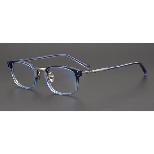 Ultra Light Titanium Vintage Rectangle Optical Eyeglass Frame Limited Edition Original Quality Women Man Eyewear Blue-ray Proof