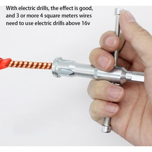 Universal Wire Twisting Tool Electrical Cable Quick Connector Automatic Twisting Wire Stripping Stripper Twister Drill Driver