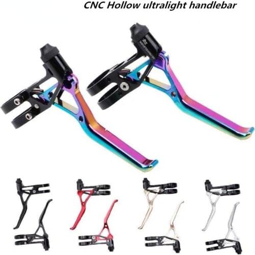 Bicycle Brake Lever 64g CNC Hollow Ultralight Handlebar V Brake Handle Folded/ Road Bike Small Wheel