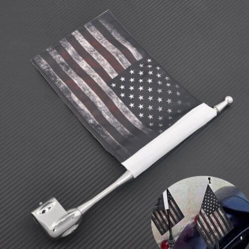 Fit For Honda Goldwing GL1800 GL1500 GL1200 2001-2011Motorcycle Flag Pole Side Mount Luggage Rack Antenna Vertical