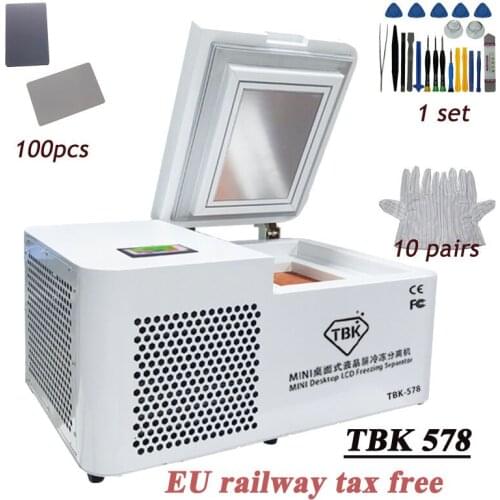 High quality 800W LY TBK 578 Mini desktop LCD freezing Separator Separating machine Tablet Screen Repair 220V 110V +508A kit