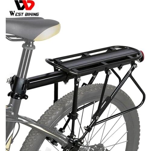 WEST BIKING Bicycle Luggage Carrier Cargo Rear Rack Bike Aluminum Alloy Cycling Seatpost Bag Holder Stand 140kg Max Bike Rack