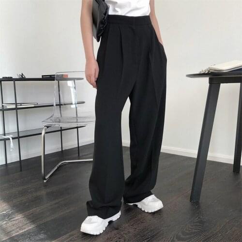 2021 New Summer Fashion Ladies Wide Leg Pants Loose High Quality Women Trousers Casual Elegant High Waist Female Bottoms T66