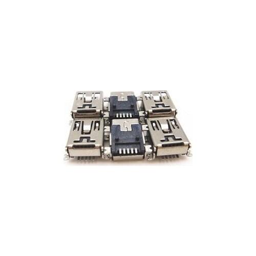 10Pcs/Lot USB socket MINI USB 5P female SMD connector Mini USB Interface 5Pin