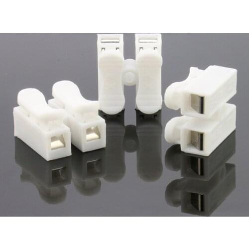 1000Pcs/lot CH2 LED Connection Terminal Strip Light Wire Connecting Electrical Cable Clamp Block Connector Free shipping