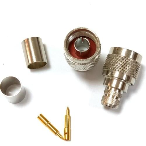 20pcs N male plug Crimp for LMR400 RG8 RG214 RG213 cable RF connector ADAPTER