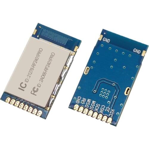 2pc NiceRF RF2401Pro 2.4GHz of ISM band Antenna on PCB nRF24L01+ Anti-interference shell