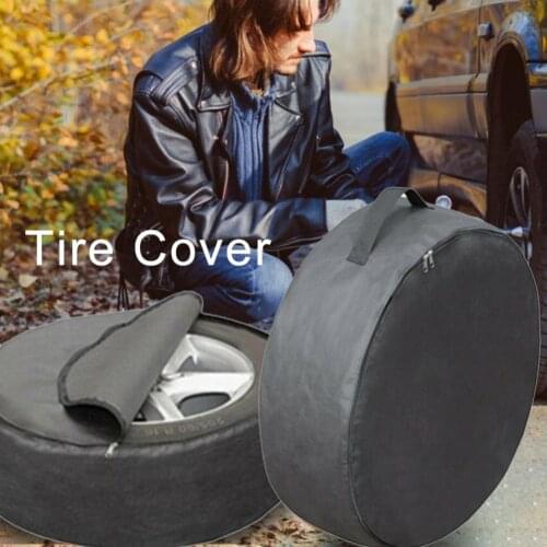 1pcs Spare Tire Cover Case Polyester Winter And Summer Car Tire Storage Bags Auto Tyre Accessories Vehicle Wheel Protector New