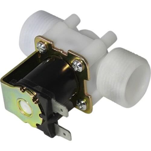 Two parallel 0.02 to 0.8mpa Electric Solenoid Valve Magnetic AC 110V 220V DC 12V 24V N/C Water Air Inlet Flow Switch 3/4"