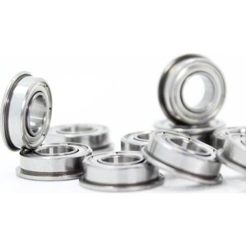 F6901ZZ Flange Bearing 12x24x6 mm ABEC 5 4PC Thin Section Flanged F6901 Z ZZ Ball Bearings Suitable for chemical equipment, CNC