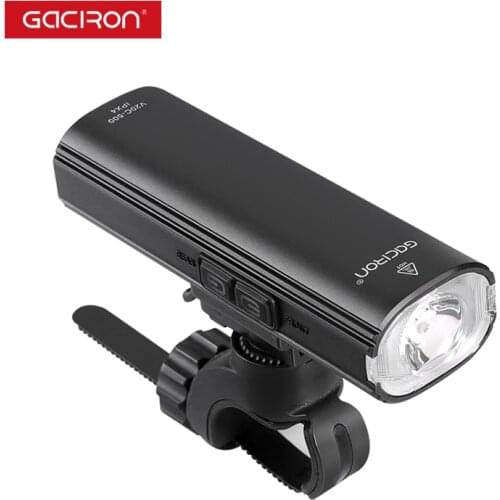 Gaciron Helmet Mounting Bicycle Light Set 600 lumens USB Rechargeable Waterproof 2 in 1 LED Front and Rear Bike Lights 2500 mAh