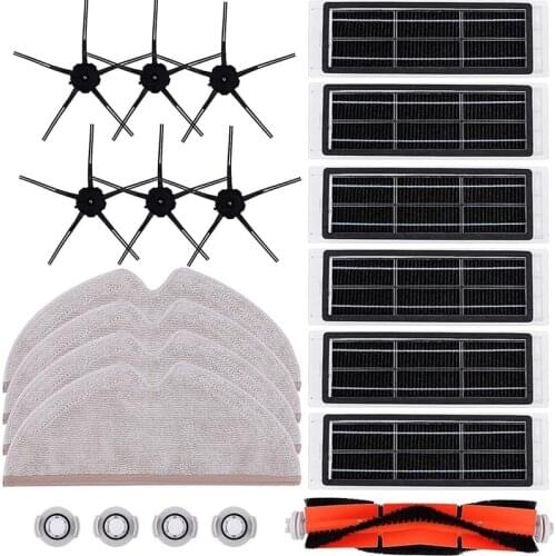 21Piece Accessory Replacement Part Set Suitable for Roborock S6 S6 MaxV S6 Pure S5 S5 Max for Mijia Robot Vacuum Cleaner