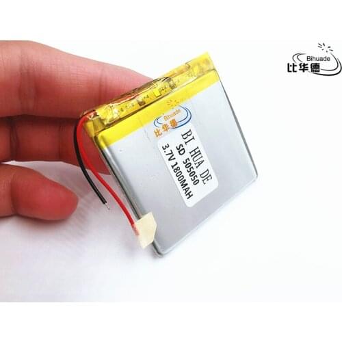 Li-Po 3.7V,1800mAH,[505050] PLIB; polymer lithium ion / Li-ion battery for GPS,mp3,mp4,mp5,dvd,,model toy