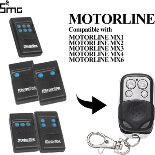 MOTORLINE MX1 MX2 MX3 MX4 MX6 433.92MHz remote control MOTORLINE fixed code controller clone key duplicator for garage command