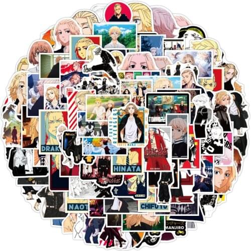 10/30/50PCS Anime Tokyo Avengers Cartoon Sticker Laptop Skateboard Mobile Phone Graffiti Gift Toy Waterproof Sticker Wholesale