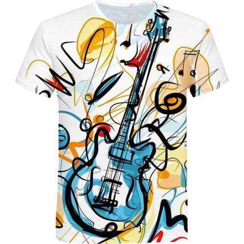 2020 new Music Notetion 3d print t shirt Men Women hip hop fashion suit Harajuku t-shirt shirts Short sleeve homme t shirt