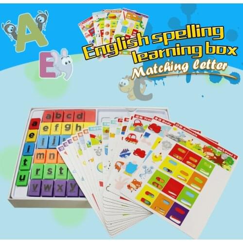 English Learning Games Words Spelling Game Montessori Table Games Alphabet Learning Brain Training Educational Toys for Kids