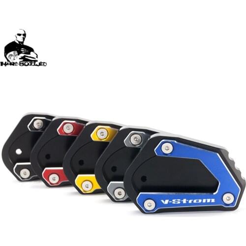 For Suzuki Vstrom650 V-strom 650/XT DL650 2004-2020 2019 2018 Kickstand Foot Side Stand Extension Enlarger Pad Support Plate