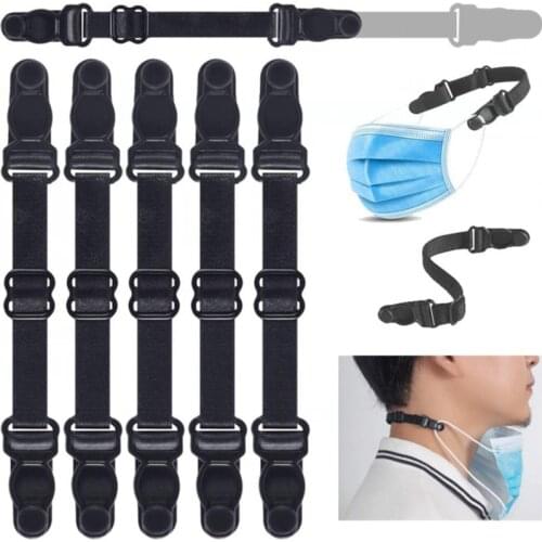 5PCS Adjustable Mask Extension Bandage Mask Hook Ear Rope Unisex Mask Extension Belt Relieves Ear Pain Prevention Mask Lanyard