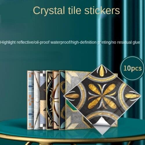 Renovation Wall Paste Self-adhesive Wall Sticker Kitchen Sticker Oilproof Home Wall Decoration PVC Tile Paste Kitchen Decor