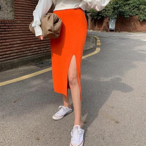 Skyenunim Long Pencil Skirts